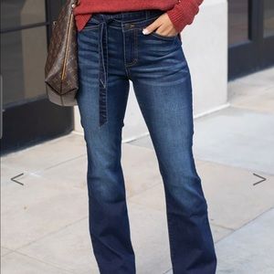 Grace and lace waist tie flare pants Size 6